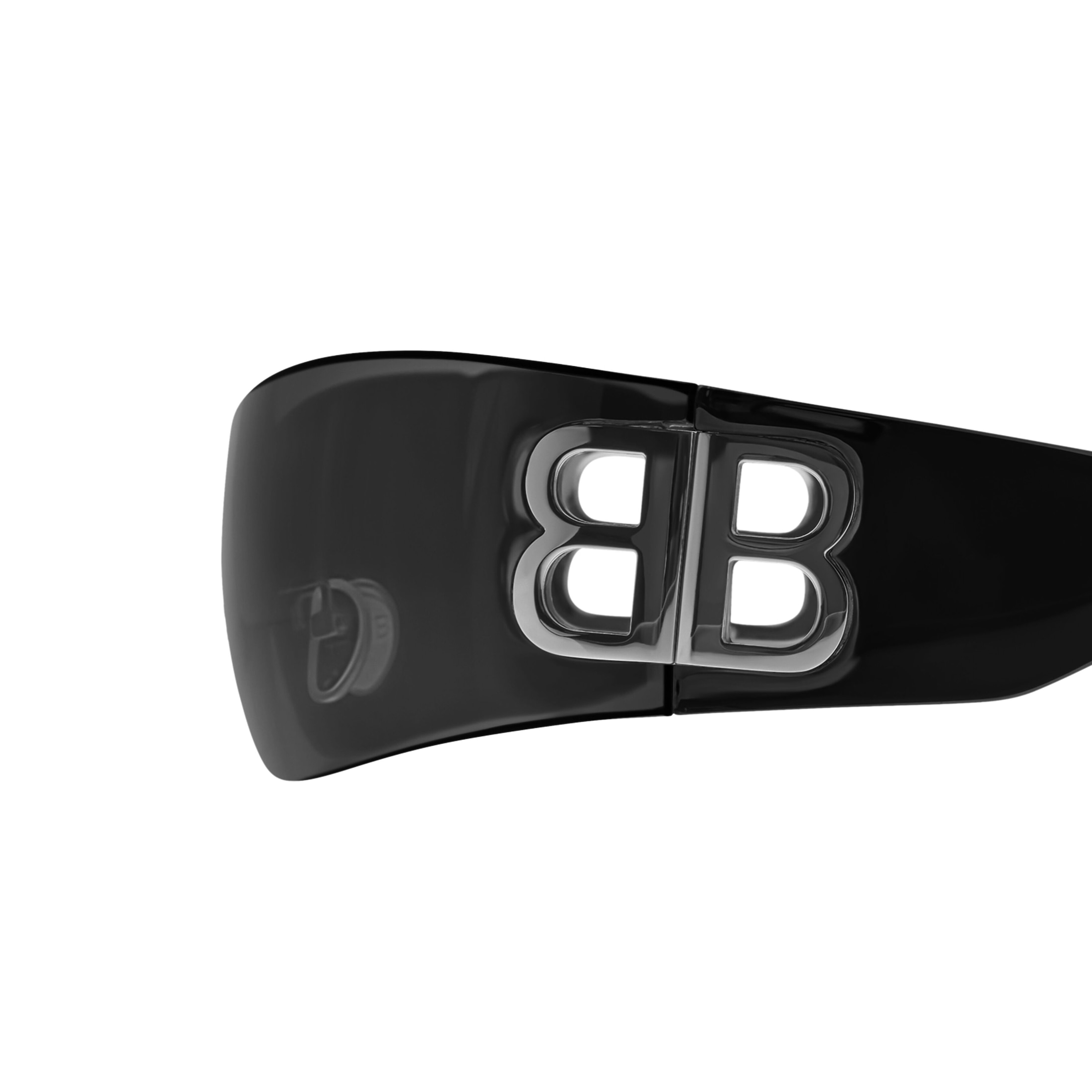 Women’s Bossy Mask Sunglasses in Black - Image 3